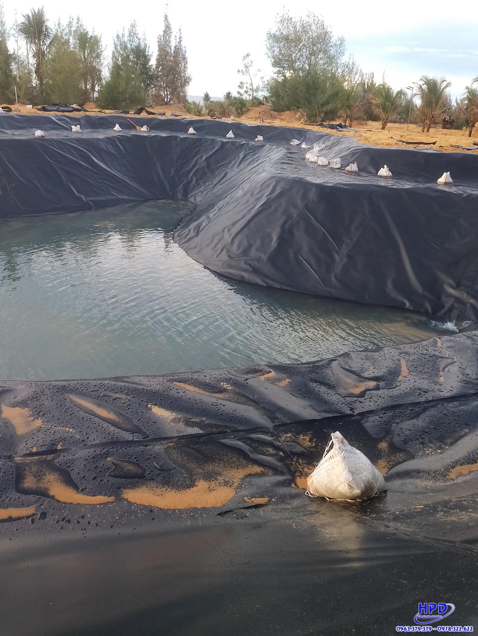 Thi công màng bạt chống thấm HDPE Hòa Phát Đạt