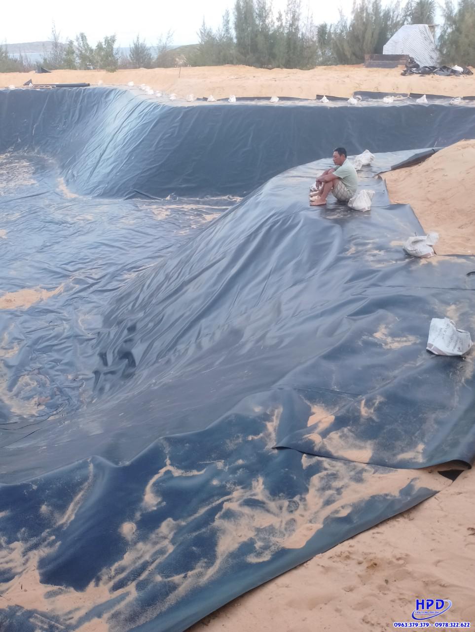 Thi công màng bạt chống thấm HDPE Hòa Phát Đạt