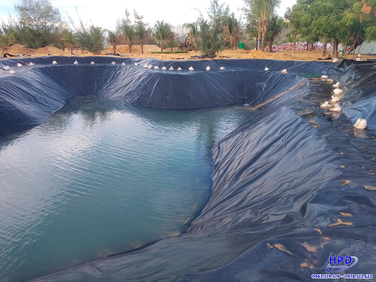 Thi công màng bạt chống thấm HDPE Hòa Phát Đạt