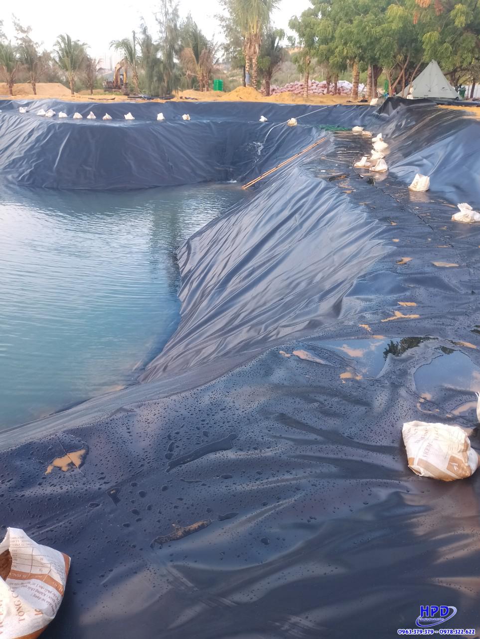 Thi công màng bạt chống thấm HDPE Hòa Phát Đạt